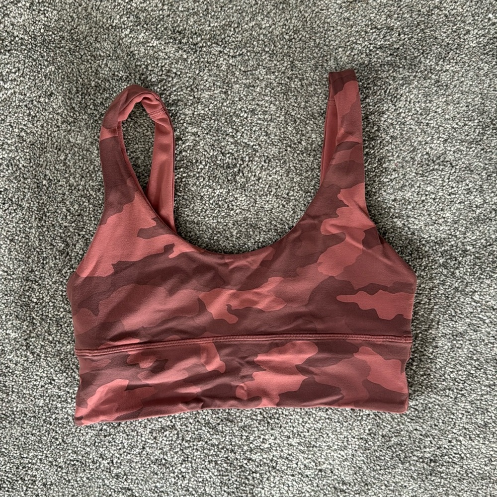 Pink camo align bra